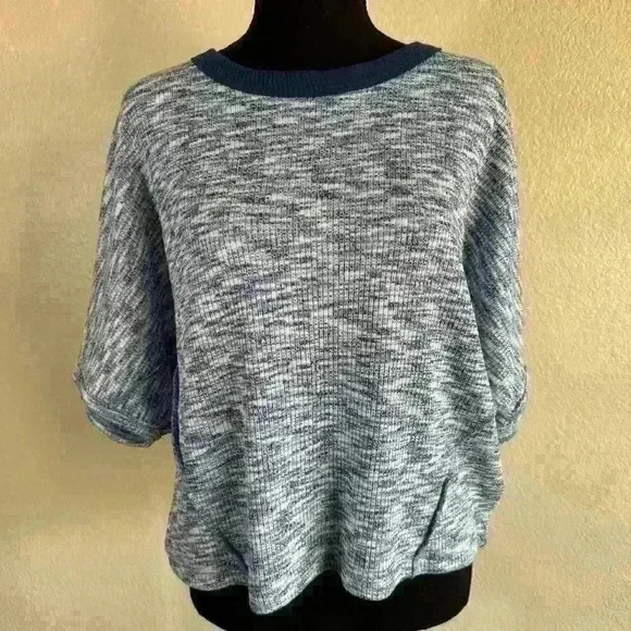 Free People FP Movement Dolman Sleeve Tee Oversized Slouchy Blue NWT Women Small - Picture 1 of 6